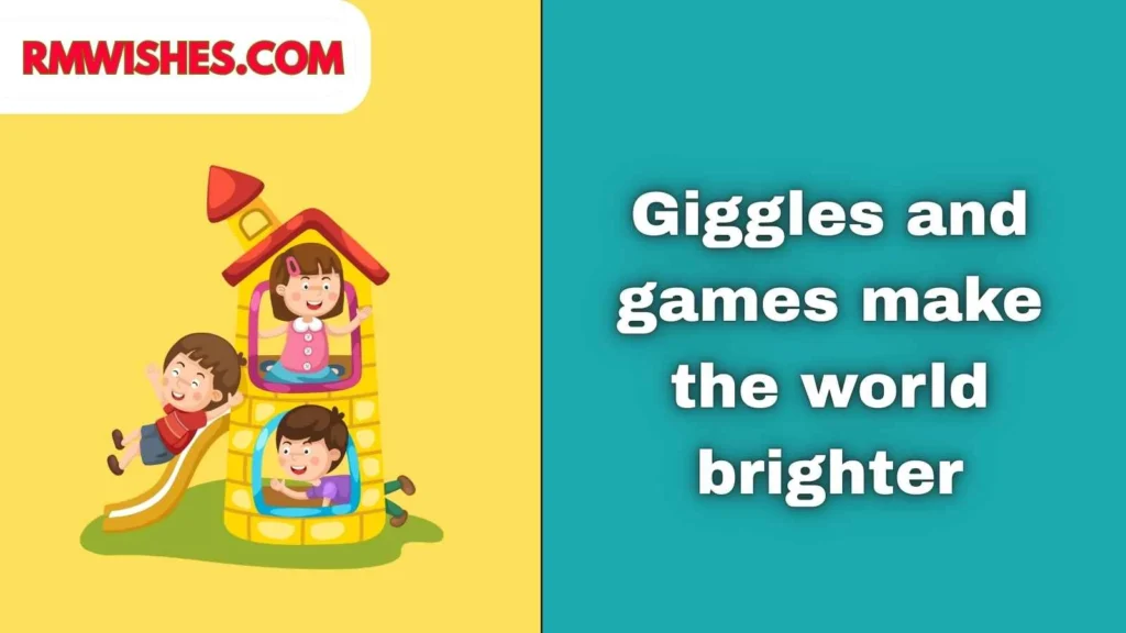 caption for kids playing