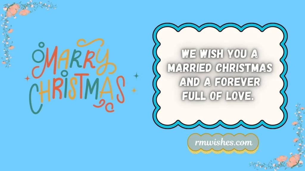we wish you a married christmas