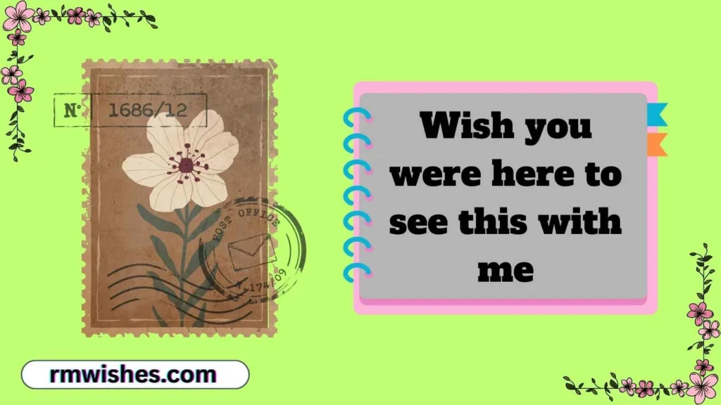 wish you were here postcard